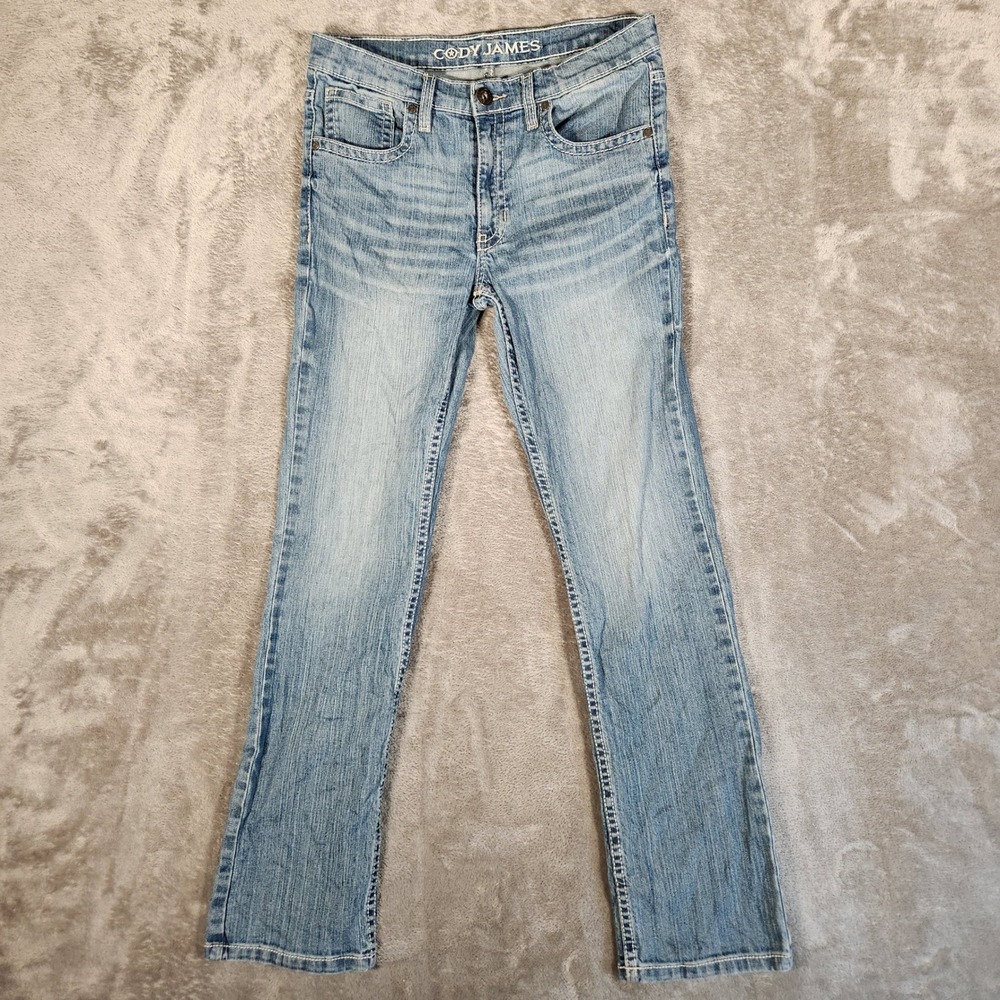 Cody James Jeans Girls Size 18 30X30 Light Blue Straight Leg Stretch Denim